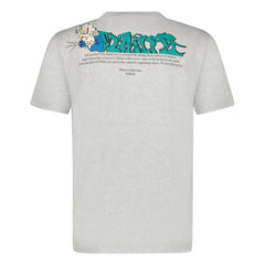 OFF-WHITE COTTON JERSEY LOGO T-SHIRT GREY
