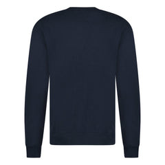 OFF-WHITE LOGO CREW NECK SWEATSHIRT NAVY
