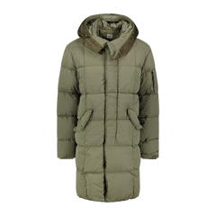 CP COMPANY Flatt Nylon Padded Lens Shell Jacket Green