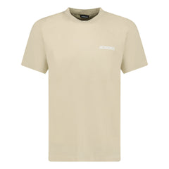 JACQUEMUS CREAM LOGO T-SHIRT