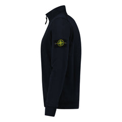 STONE ISLAND HALF ZIP UP TRACK TOP NAVY BLUE
