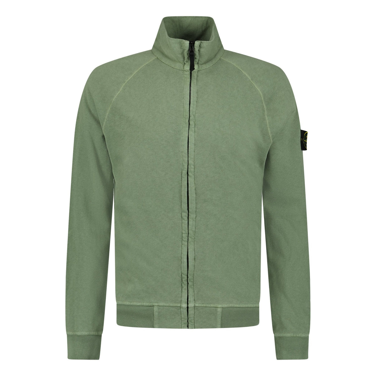 STONE ISLAND ZIP UP TRACK TOP SAGE GREEN