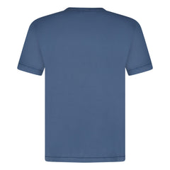 STONE ISLAND LOGO PATCH COTTON T-SHIRT DARK BLUE