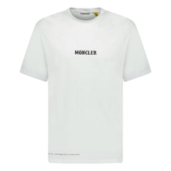 MONCLER WRITING LOGO T-SHIRT WHITE