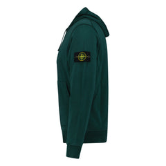 STONE ISLAND BASIC BADGE HOODED SWEATSHIRT DARK GREEN