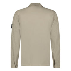 STONE ISLANDZIP UP OVERSHIRT BEIGE