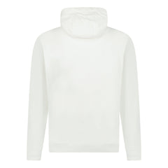 CASABLANCA  LOGO EMBROIDERED HOODED SWEATSHIRT CREAM