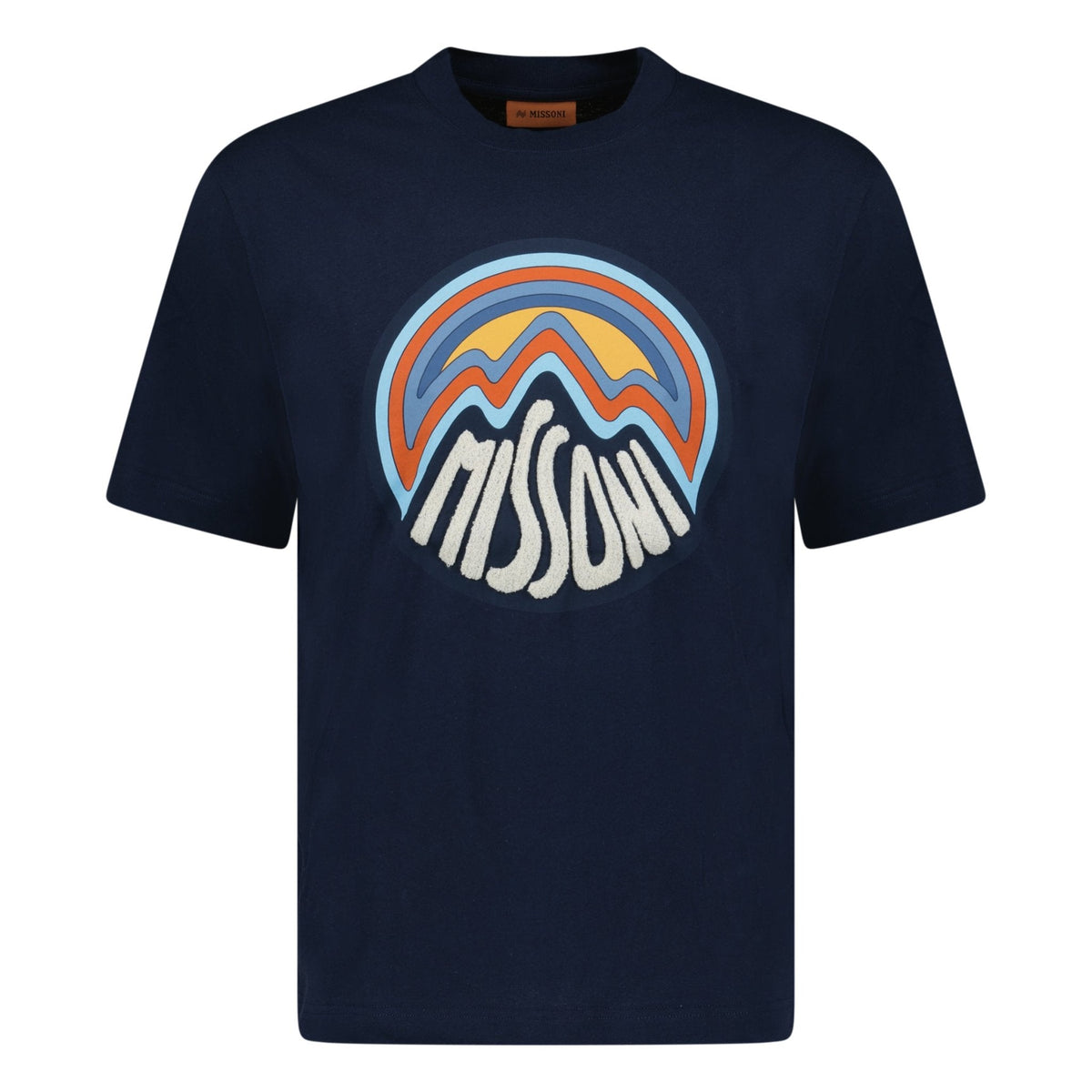 MISSONI WRITING LOGO T-SHIRT NAVY