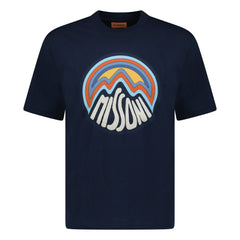 MISSONI WRITING LOGO T-SHIRT NAVY