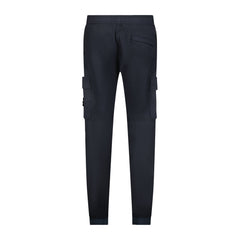 STONE ISLAND CUFFED CARGO TROUSERS NAVY