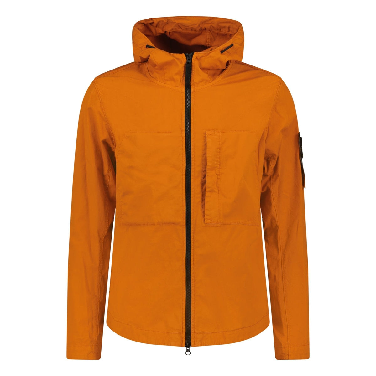 STONE ISLAND SUPIMA COTTON JACKET SIENNA BROWN ORANGE