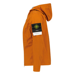 STONE ISLAND SUPIMA COTTON JACKET SIENNA BROWN ORANGE