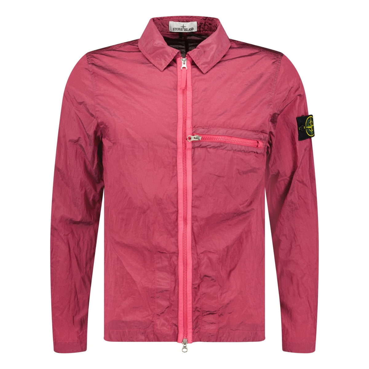 STONE ISLAND NYLON METAL OVER-SHIRT CICLAMINO