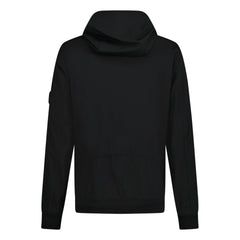 CP COMPANY SHELL R HOODED ARM LENS JACKET BLACK