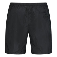 PRADA LOGO SWIM SHORTS BLACK