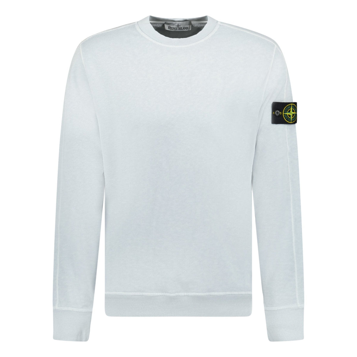 STONE ISLAND CREW NECK LIGHT SWEATSHIRT LIGHT BLUE