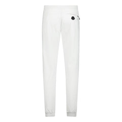 MONCLER SPLIT LOGO SWEATPANTS WHITE
