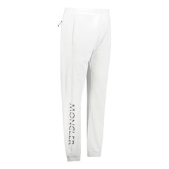 MONCLER SPLIT LOGO SWEATPANTS WHITE
