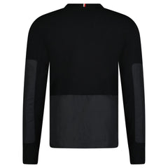 MONCLER CREW NECK KNIT SWEATSHIRT BLACK