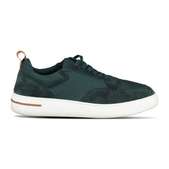 LORO PIANA NEWPORT WALK GREEN / WHITE TRAINERS