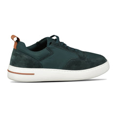 LORO PIANA NEWPORT WALK GREEN / WHITE TRAINERS