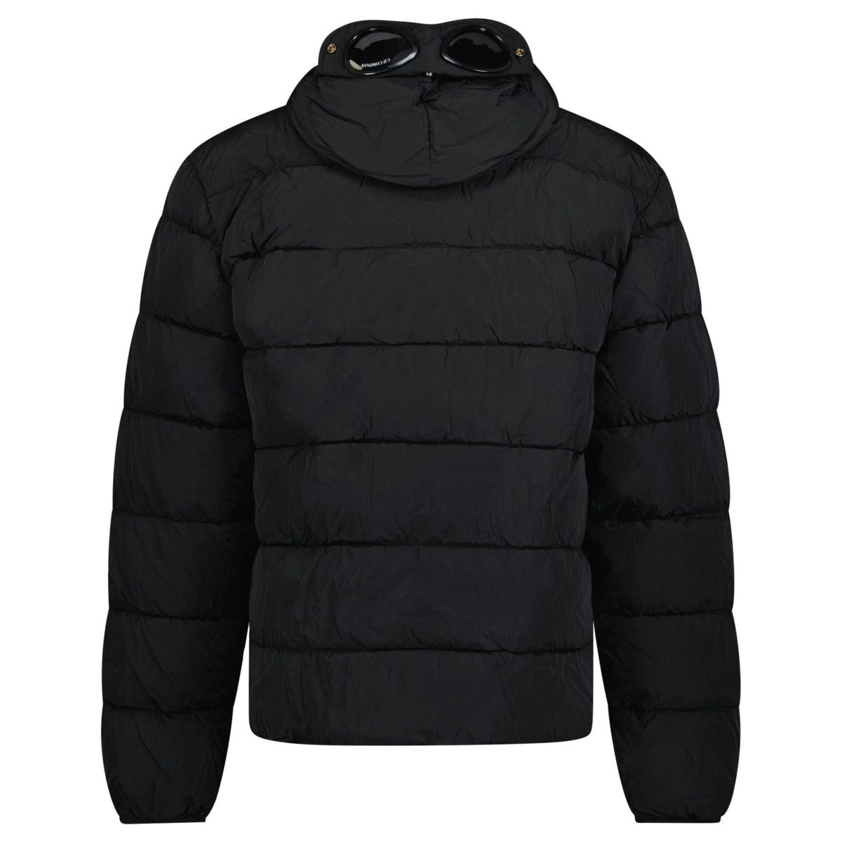 CP COMPANY CHROME R GOGGLE HOODED JACKET BLACK