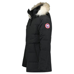 CANADA GOOSE CARSON WITH FUR PARKA JACKET BLACK