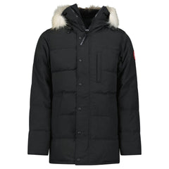 CANADA GOOSE CARSON WITH FUR PARKA JACKET BLACK