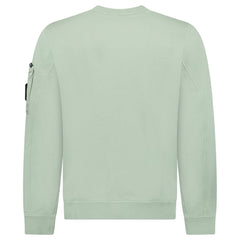 STONE ISLAND CREW NECK SWEATSHIRT GREEN