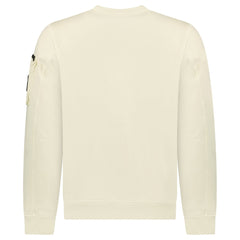 STONE ISLAND CREW NECK SWEATER CREAM