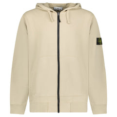 STONE ISLAND ZIP-UP HOODIE BEIGE