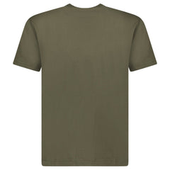 STONE ISLAND COMPASS POCKET LOGO CREWNECK T-SHIRT DARK GREEN