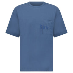 KITH LOGO T-SHIRT NAVY BLUE