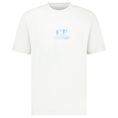 CP COMPANY 30/1 JERSEY GRAPHIC LOGO T-SHIRT WHITE