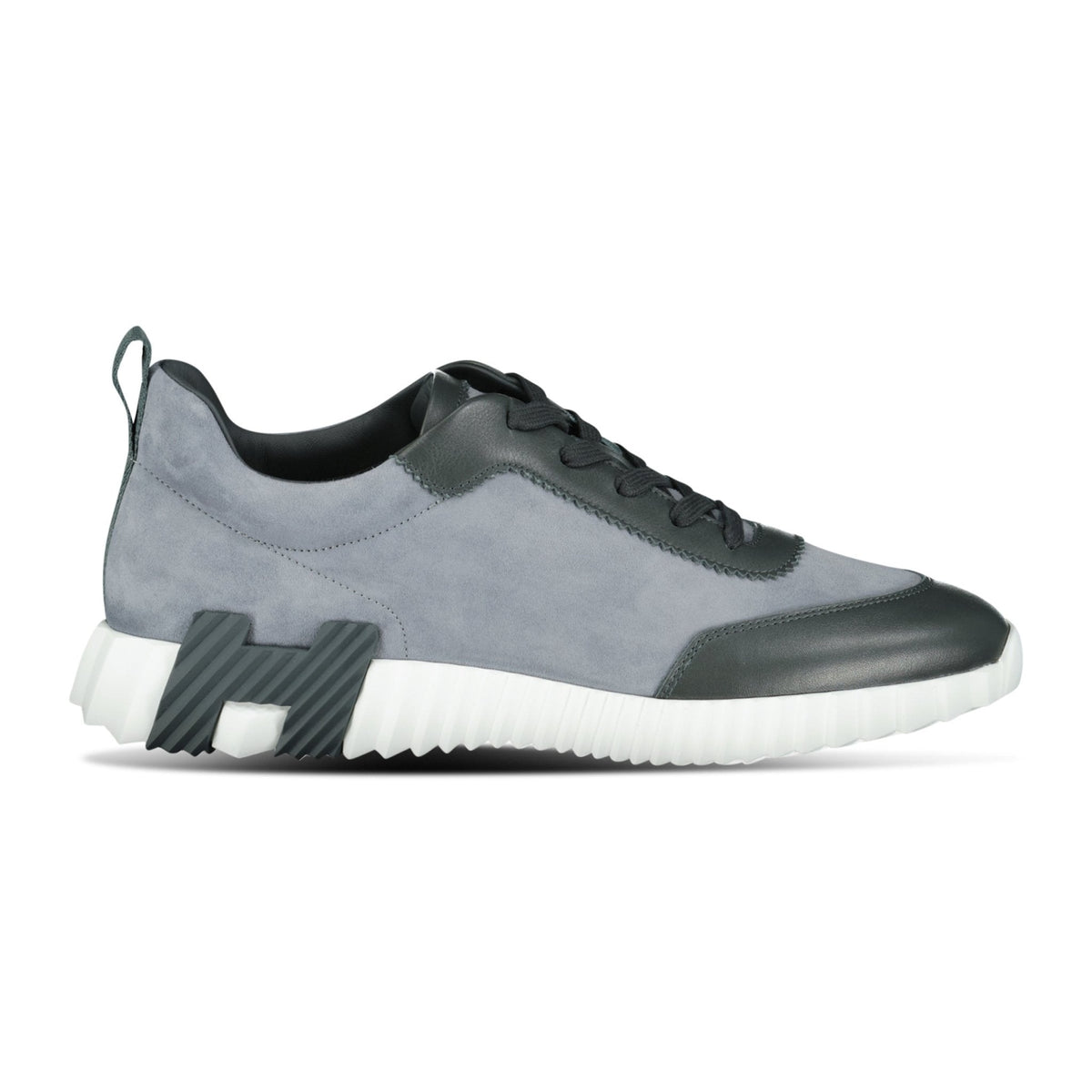 HERMES BOUNCING SNEAKER GREY SUEDE / LEATHER