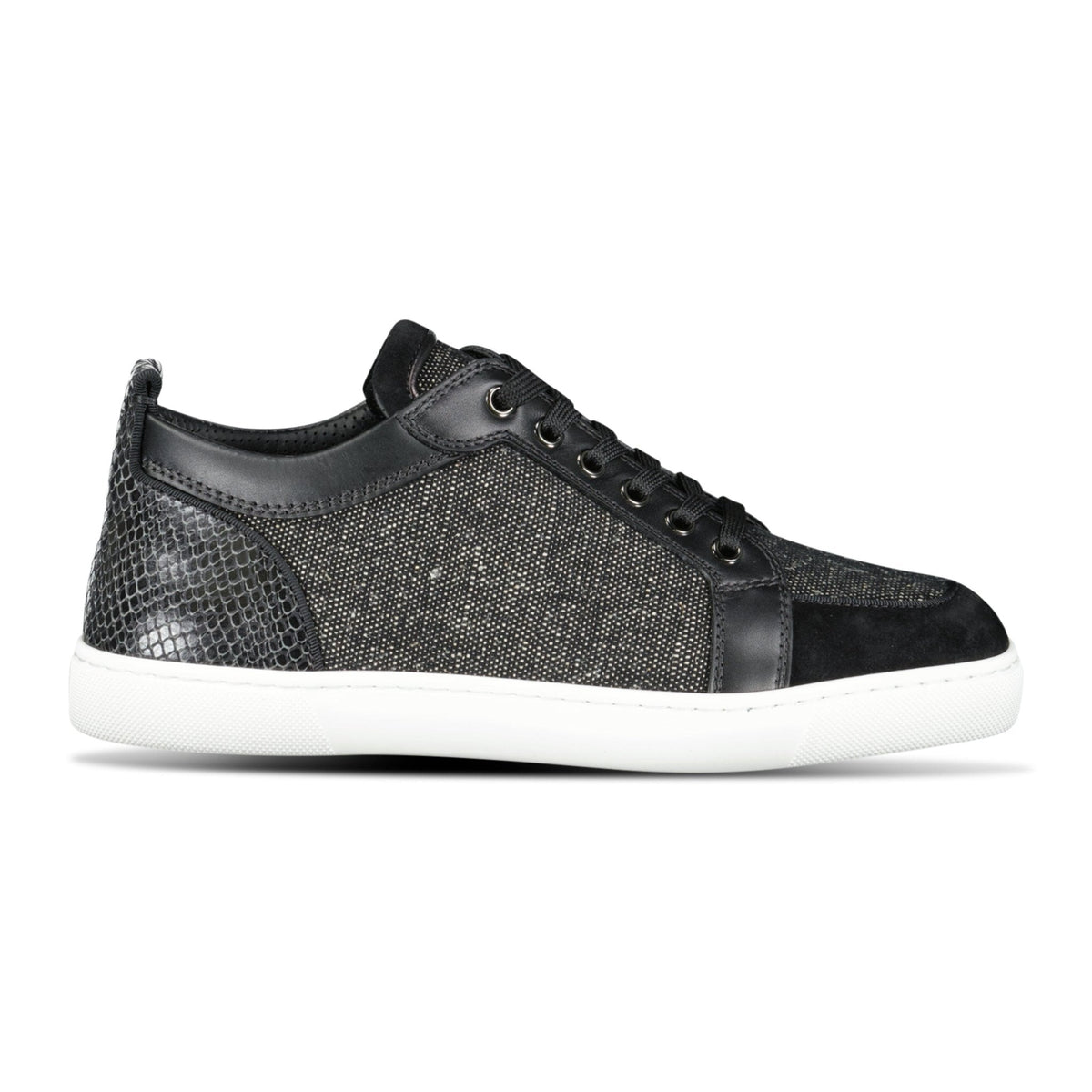 CHRISTIAN LOUBOUTIN RANTULOW CANVAS TRAINERS BLACK