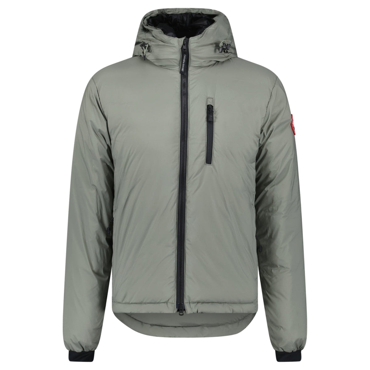 CANADA GOOSE LODGE HOODED JACKET GREEN