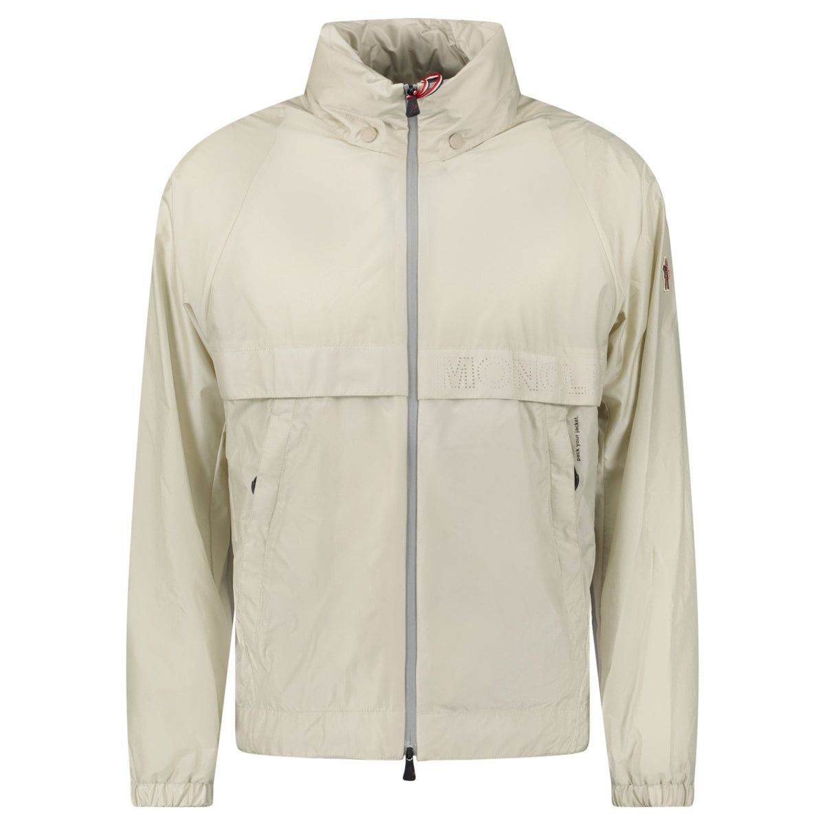 MONCLER GRENOBLE NEGARA GIUBBOTTO BOMBER WIND BREAKER STONE