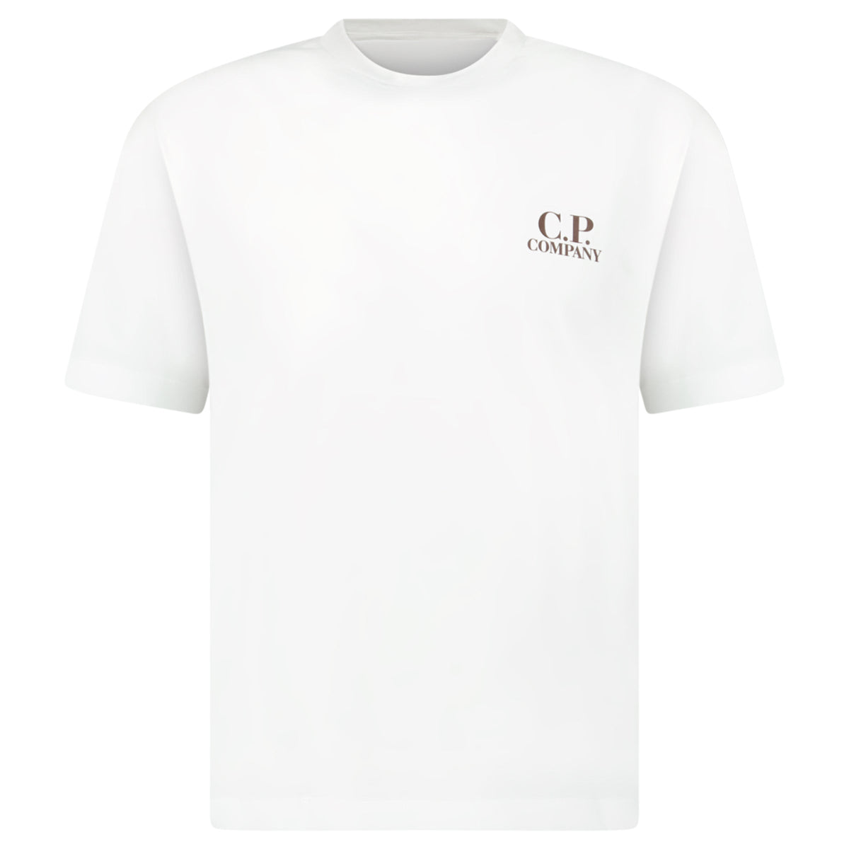 CP COMPANY LOGO PRINT T SHIRT WHITE