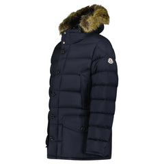 MONCLER CLUNYE HOODED PARKA DOWN JACKET NAVY