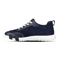 HERMES BOUNCING SNEAKER NAVY SUEDE / LEATHER