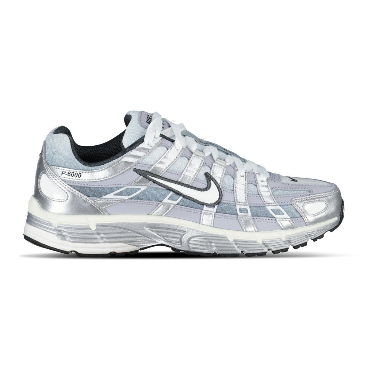 NIKE P-6000 METALLIC SILVER SUMMIT WHITE-WOLF GREY