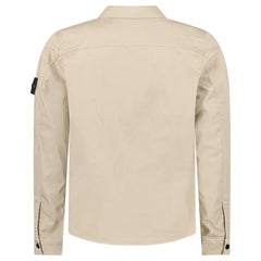 STONE ISLAND ZIP UP OVERSHIRT BEIGE