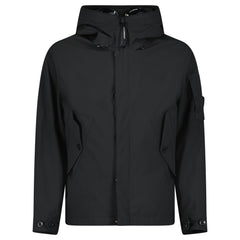 CP COMPANY SHELL-R-GOGGLE TECHNICAL JACKET BLACK
