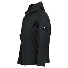 CP COMPANY SHELL-R-GOGGLE TECHNICAL JACKET BLACK