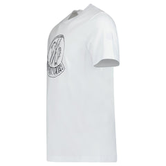 MONCLER SKETCH EMBROIDERY T-SHIRT WHITE