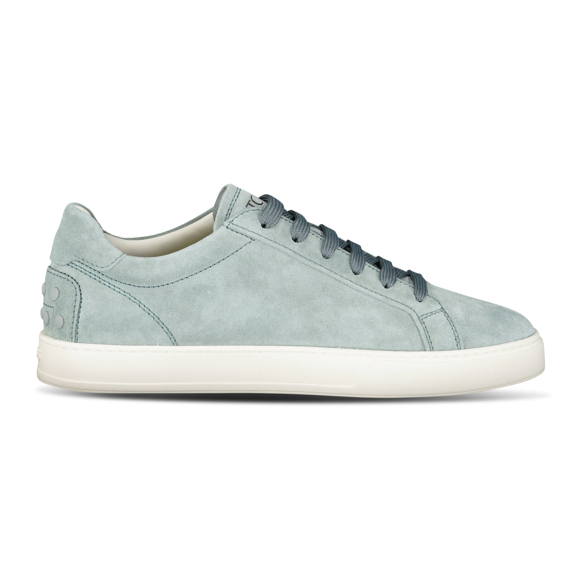 TOD'S ALLACCIATA CASSETTA RUBBER-TRIMMED SUEDE SNEAKERS