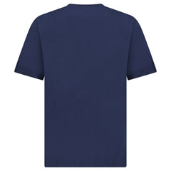 AIMÉ LEON DORE MONOGRAM POCKET TEE NAVY BLUE