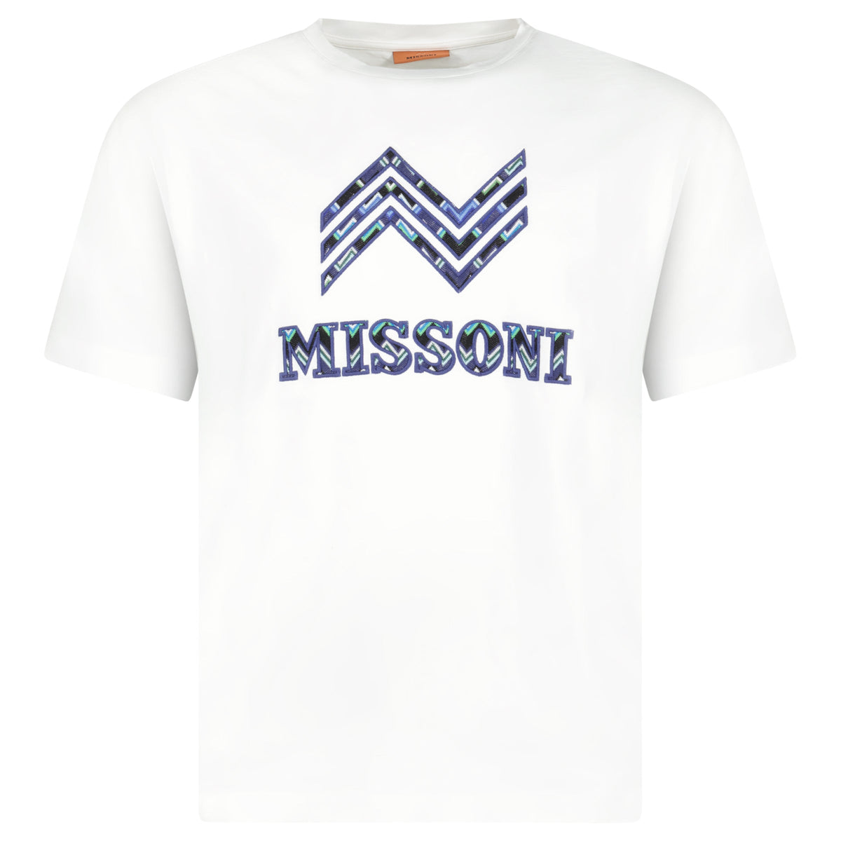 MISSONI LOGO T-SHIRT WHITE BLUE