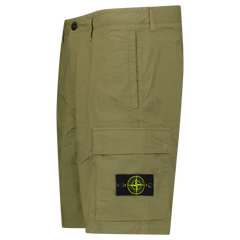 STONE ISLAND BERMUDA CARGO SHORTS MILITARY GREEN / KAHKI
